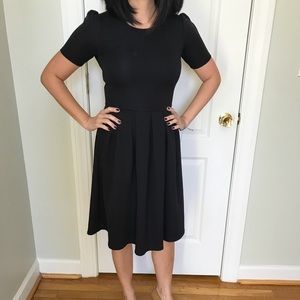 LulaRoe Amelia dress in solid Black!